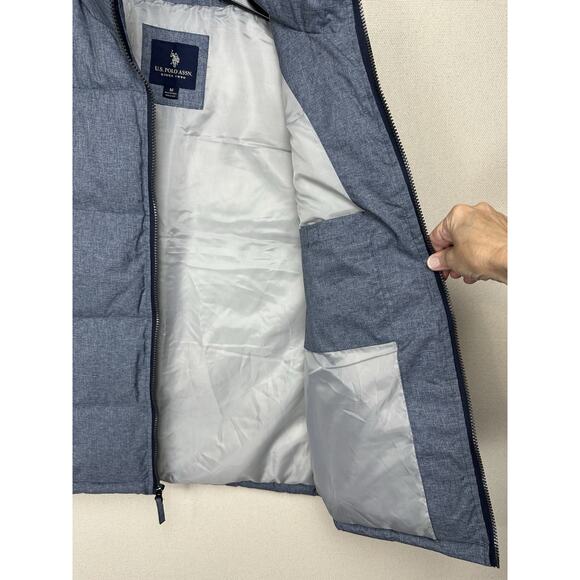 U. S. Polo Association Men's Puffer Vest Blue Size Medium Classic - Picture 9 of 9